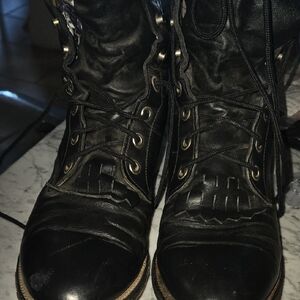 Justin Boots Tan Leather Interior.